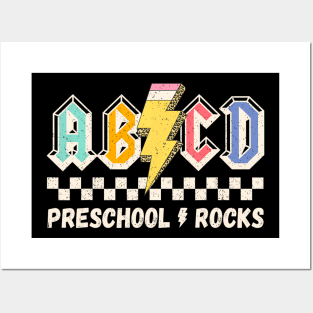 ABCD Preschool Pencil Lightning Teachers Boys Posters and Art